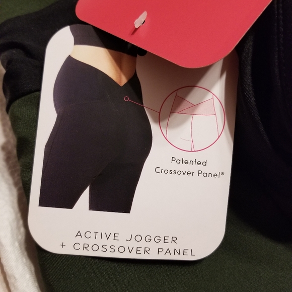 NwT Patented Over belly stretch woven maternity jogger pants size med - Picture 9 of 12